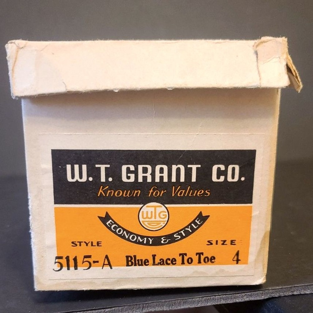 Vintage W.T. Grant Co. Shoe Box only EMPTY